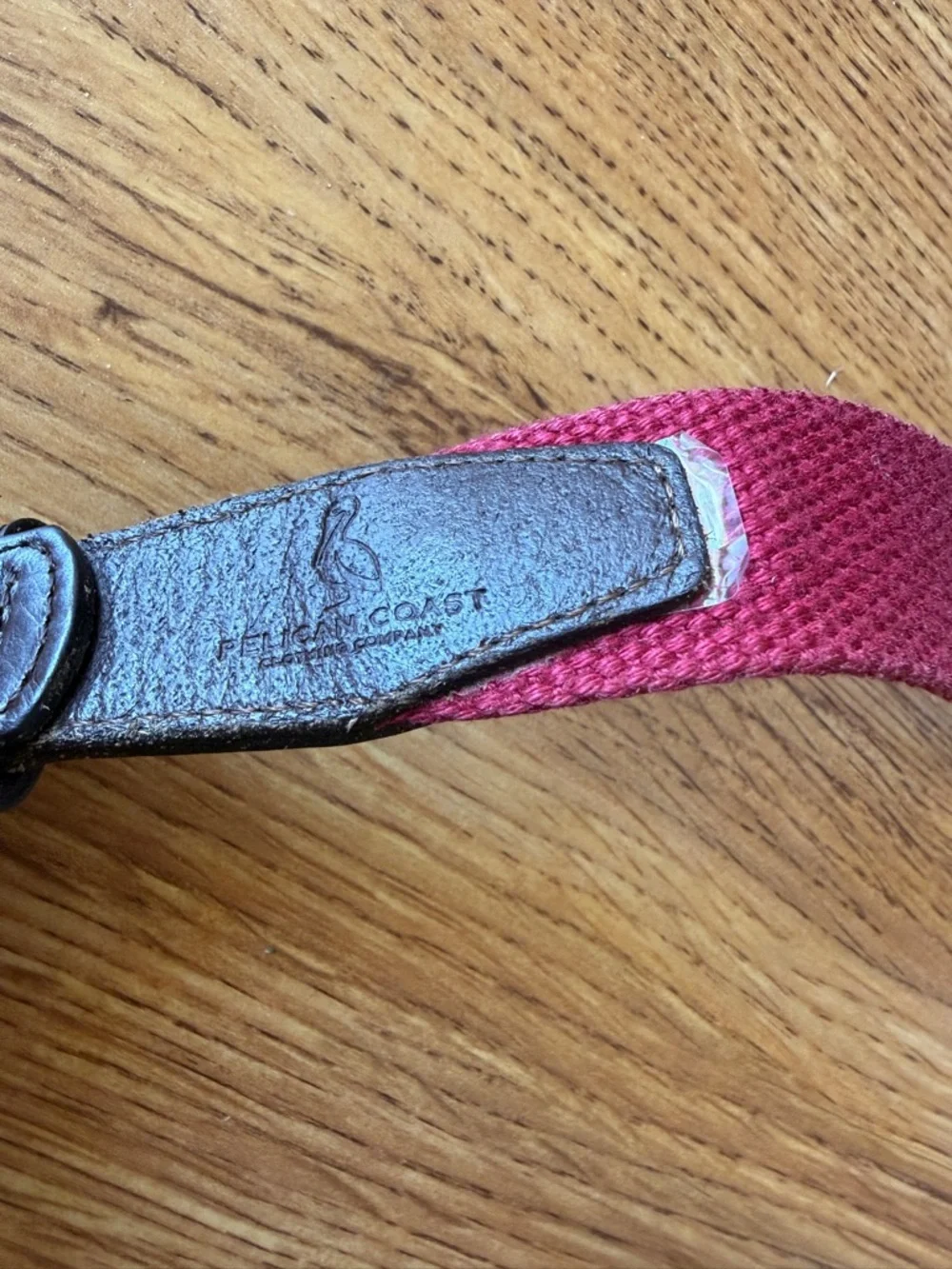 Children's Blue Ribbon Belt with Red Lobster Pattern